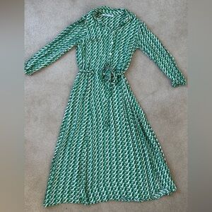 ZARA long sleeve dress with belt